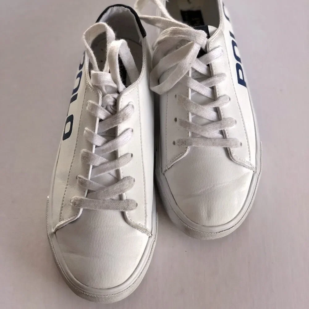 POLO by Ralph Lauren Kids white Leather Sneakers 3